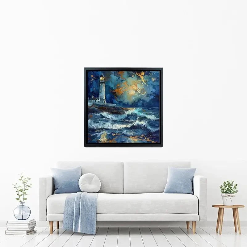 Stormy Lighthouse Canvas Print Stormy Lighthouse Canvas Print wall art product David Alexander Elder