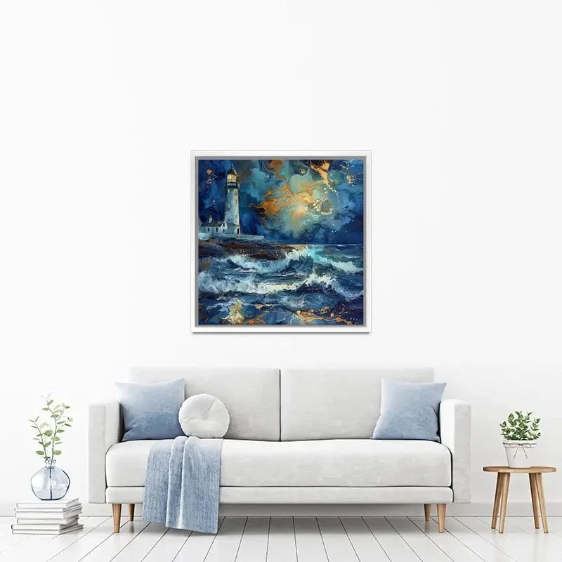 Stormy Lighthouse Canvas Print Stormy Lighthouse Canvas Print wall art product David Alexander Elder