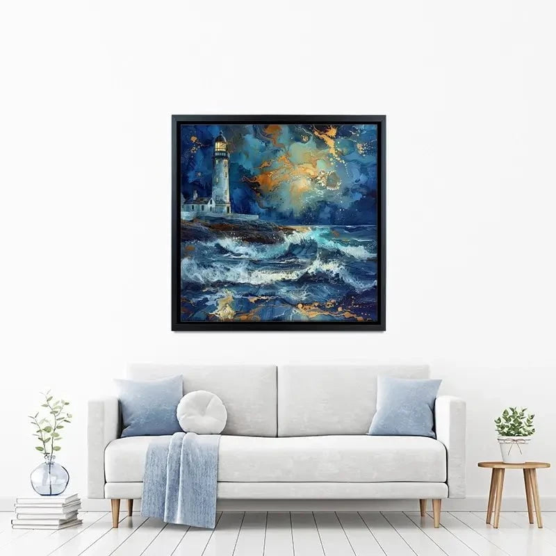 Stormy Lighthouse Canvas Print Stormy Lighthouse Canvas Print wall art product David Alexander Elder