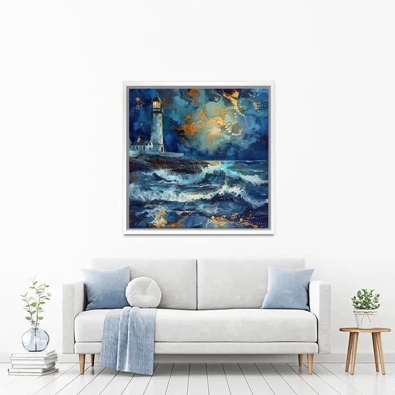 Stormy Lighthouse Canvas Print Stormy Lighthouse Canvas Print wall art product David Alexander Elder