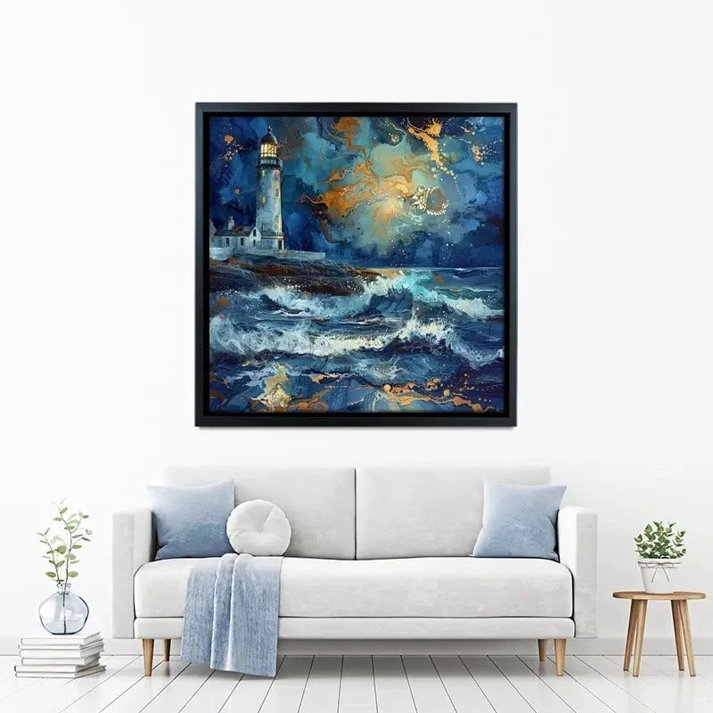 Stormy Lighthouse Canvas Print Stormy Lighthouse Canvas Print wall art product David Alexander Elder