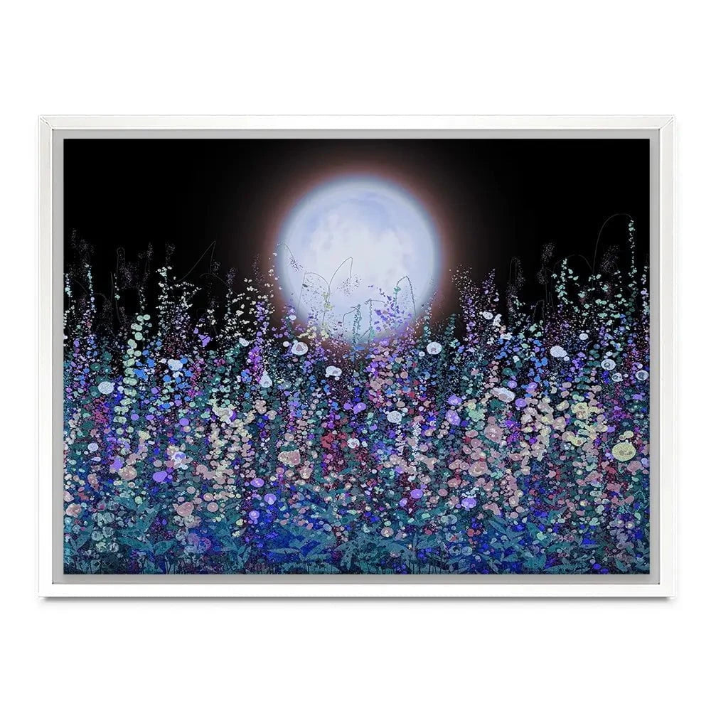 Strawberry Supermoon Rises Over The Meadow At Twilight Canvas Print Strawberry Supermoon Rises Over The Meadow At Twilight Canvas Print wall art product Lena Owens - Independent