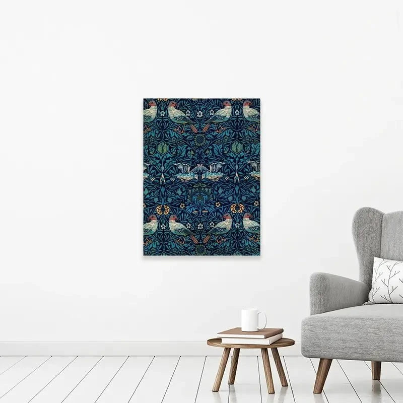 Strawberry Thief Canvas Print Strawberry Thief Canvas Print wall art product Sadaf W / Shutterstock