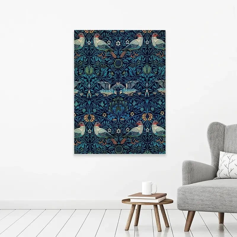 Strawberry Thief Canvas Print Strawberry Thief Canvas Print wall art product Sadaf W / Shutterstock