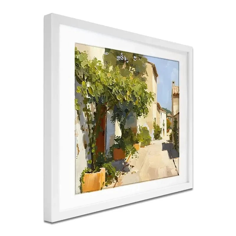 Street In Mallorca Framed Art Print Street In Mallorca Framed Art Print wall art product Elena Avanesova