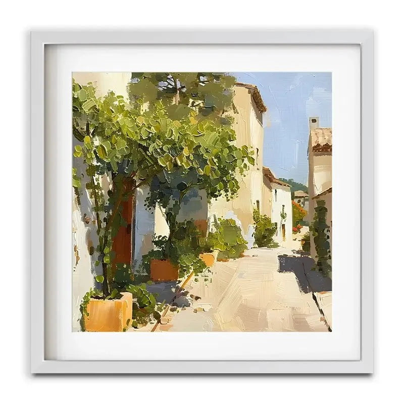 Street In Mallorca Framed Art Print Street In Mallorca Framed Art Print wall art product Elena Avanesova