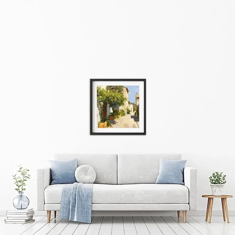 Street In Mallorca Framed Art Print Street In Mallorca Framed Art Print wall art product Elena Avanesova