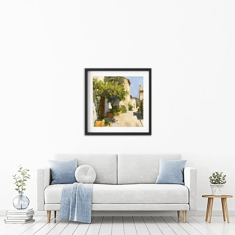 Street In Mallorca Framed Art Print Street In Mallorca Framed Art Print wall art product Elena Avanesova