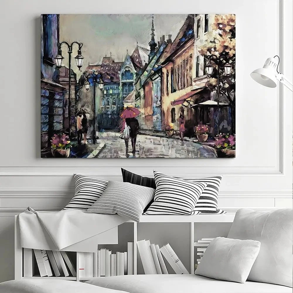 Streets of Paris Canvas Print Streets of Paris Canvas Print wall art product lisima / Shutterstock