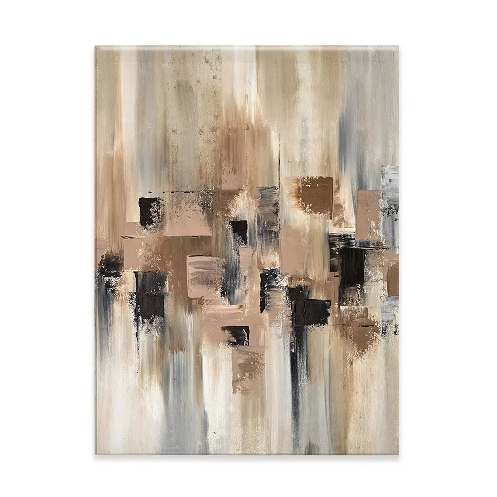 Strokes Of Brown Canvas Print Strokes Of Brown Canvas Print wall art product Art Print Shop