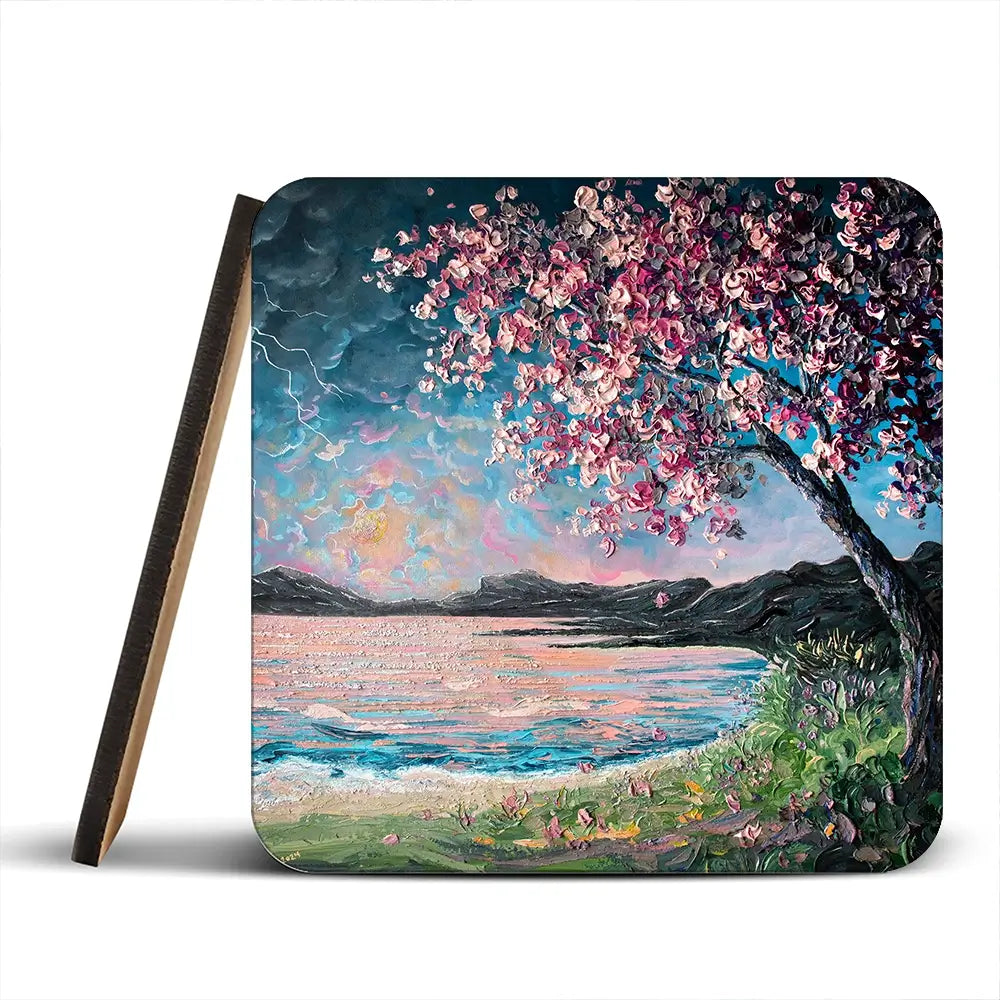 Struck By You Coaster Set Struck By You Coaster Set wall art product Art Print Shop