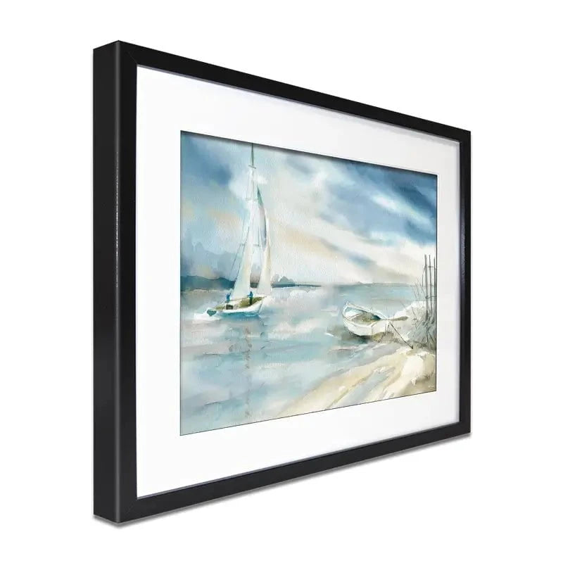 Subtle Sail Framed Art Print Subtle Sail Framed Art Print wall art product Carol Robinson