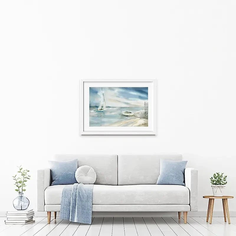 Subtle Sail Framed Art Print Subtle Sail Framed Art Print wall art product Carol Robinson