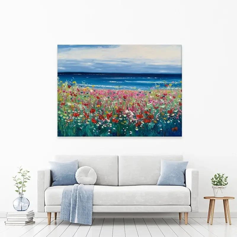 Summer At The Beach Canvas Print Summer At The Beach Canvas Print wall art product Laure Bury