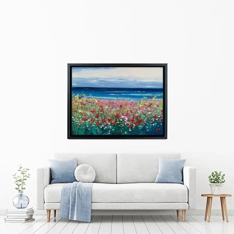 Summer At The Beach Canvas Print Summer At The Beach Canvas Print wall art product Laure Bury