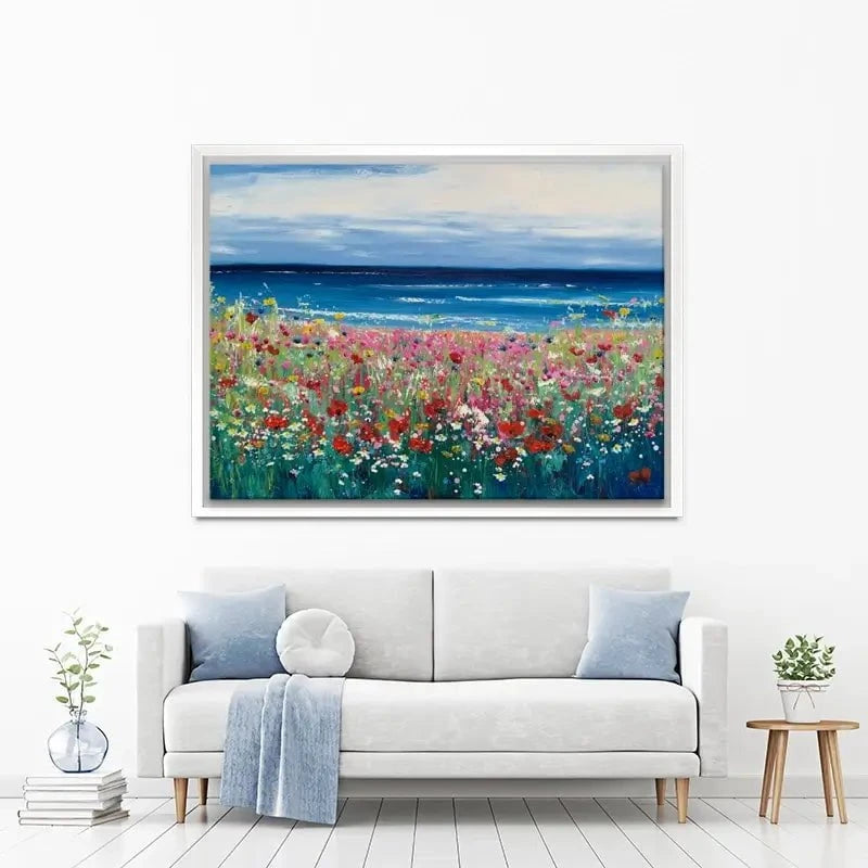 Summer At The Beach Canvas Print Summer At The Beach Canvas Print wall art product Laure Bury