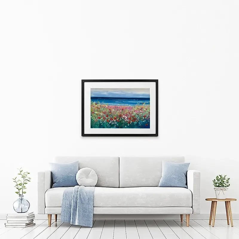 Summer At The Beach Framed Art Print Summer At The Beach Framed Art Print wall art product Laure Bury
