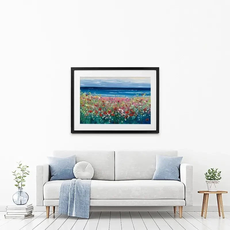 Summer At The Beach Framed Art Print Summer At The Beach Framed Art Print wall art product Laure Bury