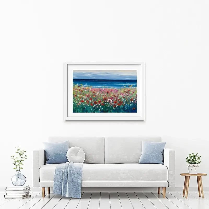 Summer At The Beach Framed Art Print Summer At The Beach Framed Art Print wall art product Laure Bury
