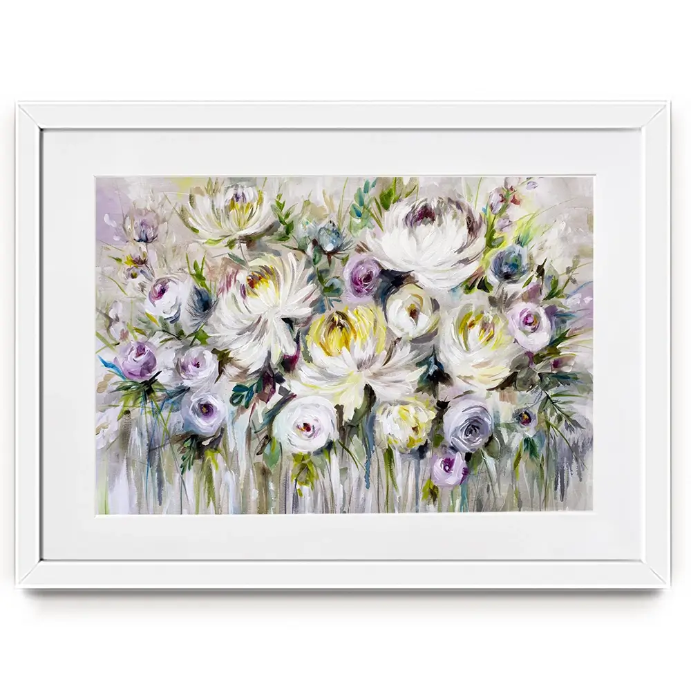 Summer Bouquet Framed Art Print Summer Bouquet Framed Art Print wall art product Nicola Jane Rowles