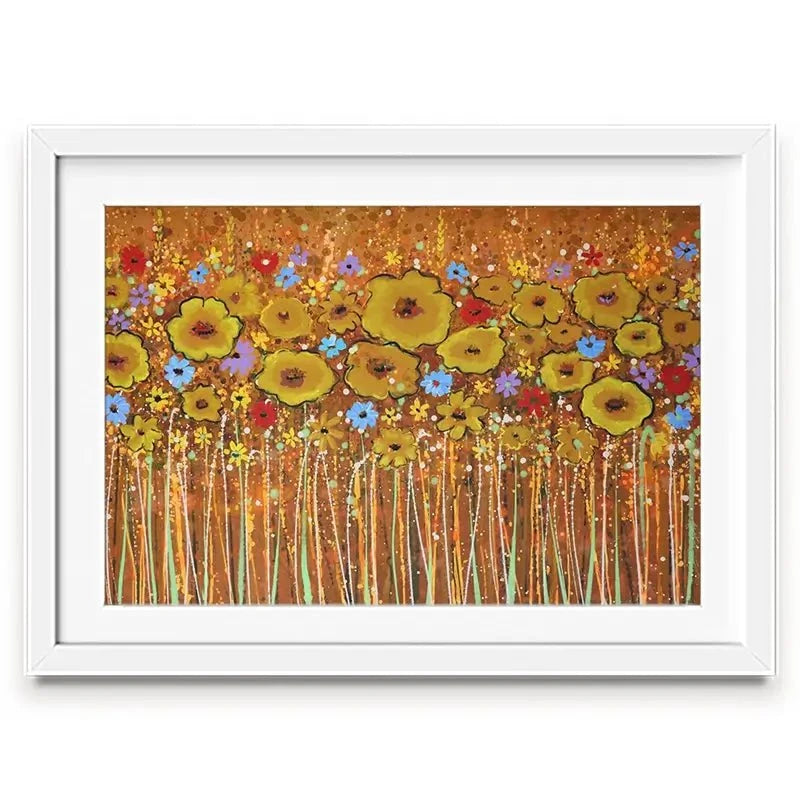 Summer Flowers Framed Art Print Summer Flowers Framed Art Print wall art product Maria Moretti