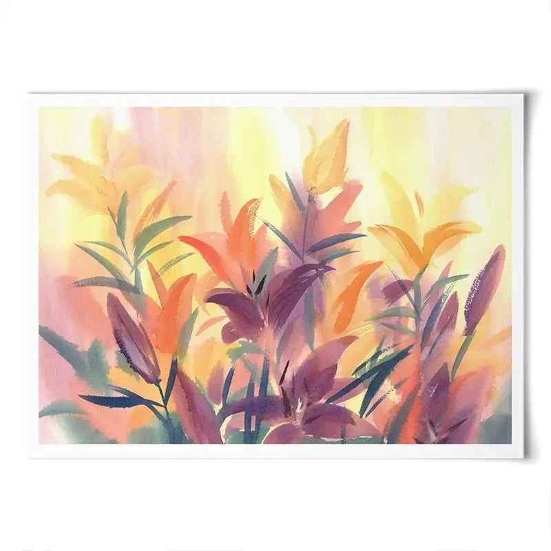 Summer Lily Flowers Art Print Summer Lily Flowers Art Print wall art product Egle Lipeikaite / Shutterstock