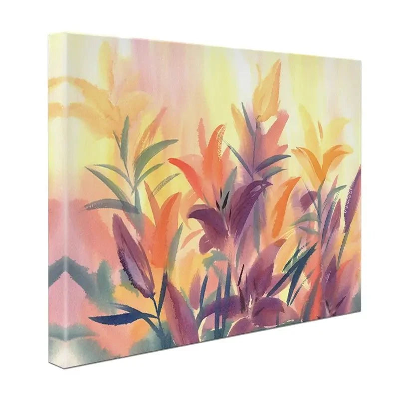 Summer Lily Flowers Canvas Print Summer Lily Flowers Canvas Print wall art product Egle Lipeikaite / Shutterstock