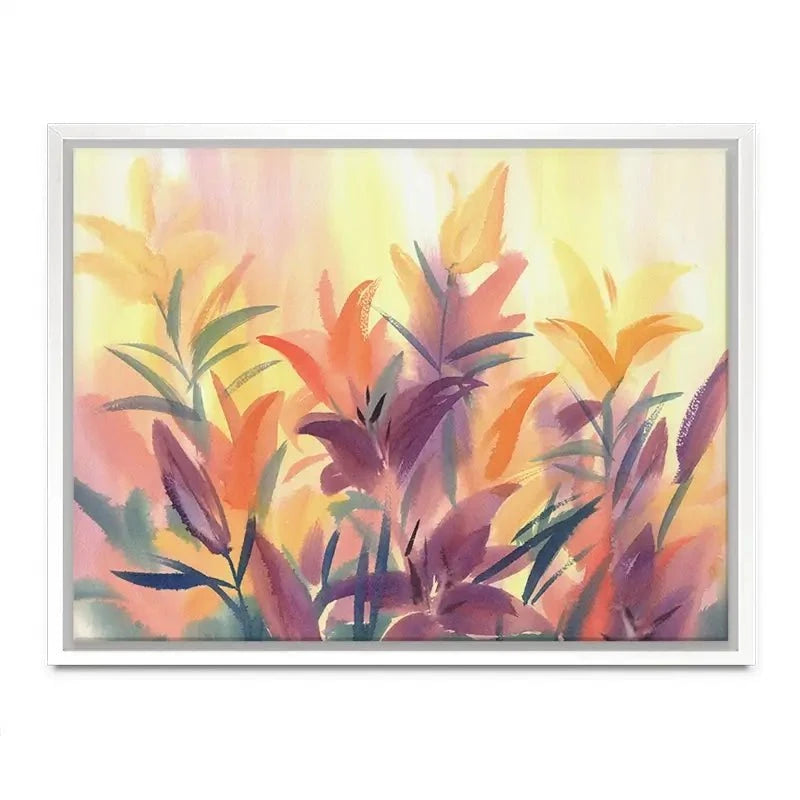Summer Lily Flowers Canvas Print Summer Lily Flowers Canvas Print wall art product Egle Lipeikaite / Shutterstock