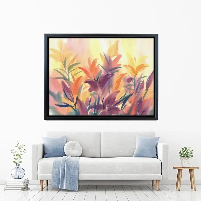 Summer Lily Flowers Canvas Print Summer Lily Flowers Canvas Print wall art product Egle Lipeikaite / Shutterstock