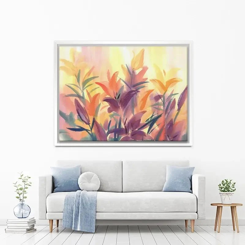 Summer Lily Flowers Canvas Print Summer Lily Flowers Canvas Print wall art product Egle Lipeikaite / Shutterstock
