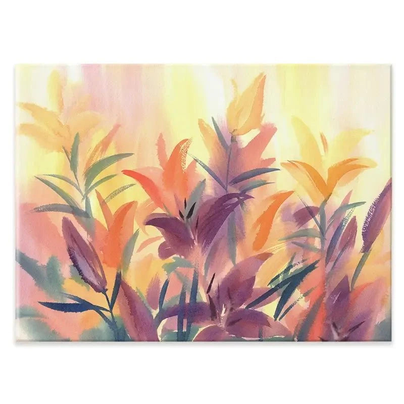 Summer Lily Flowers Canvas Print Summer Lily Flowers Canvas Print wall art product Egle Lipeikaite / Shutterstock
