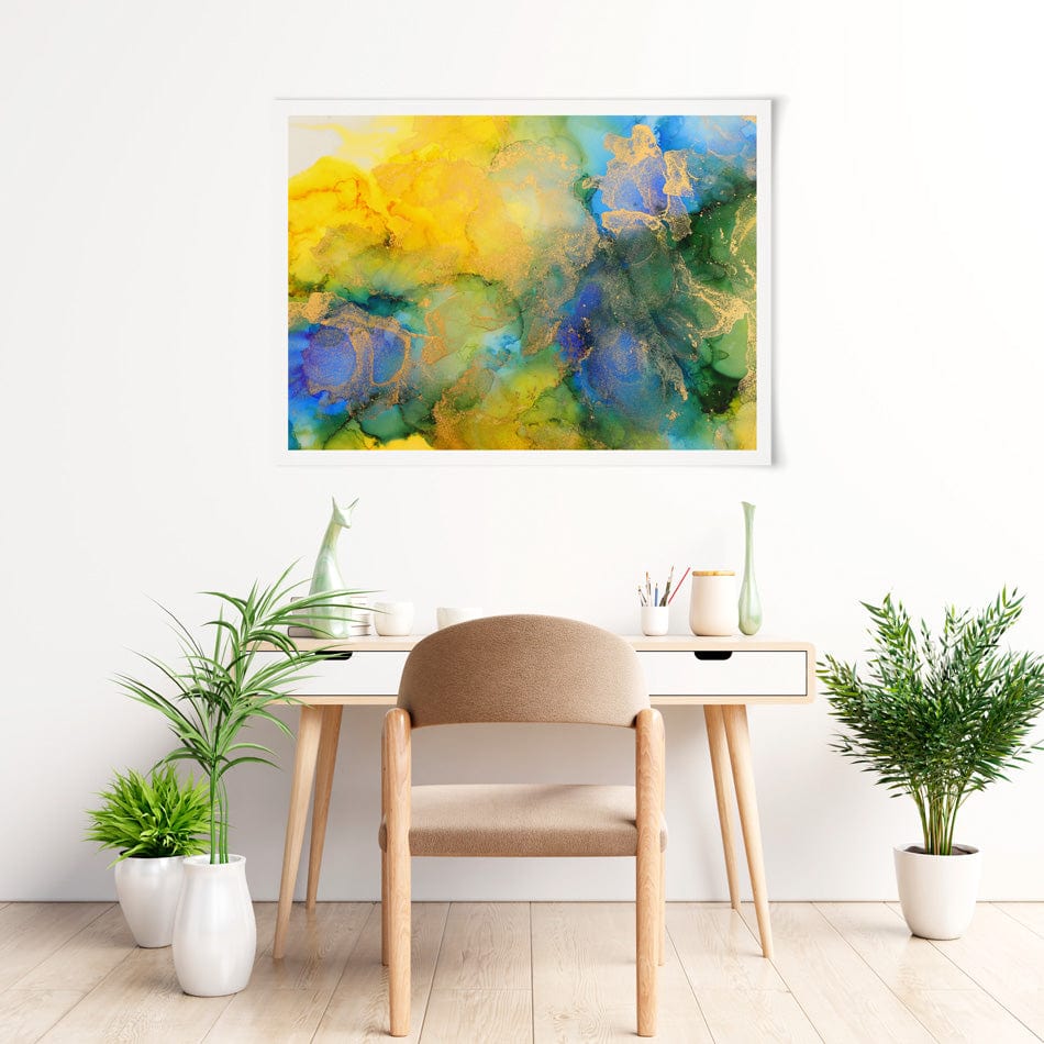 Summer Marble Art Print wall art product / Shutterstock