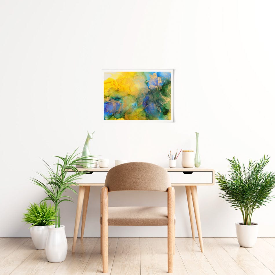 Summer Marble Art Print wall art product / Shutterstock