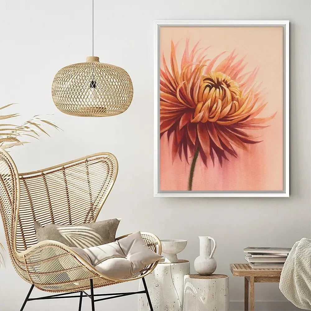 Sun Drenched Chrysanthemum Canvas Print Sun Drenched Chrysanthemum Canvas Print wall art product Grace Popp
