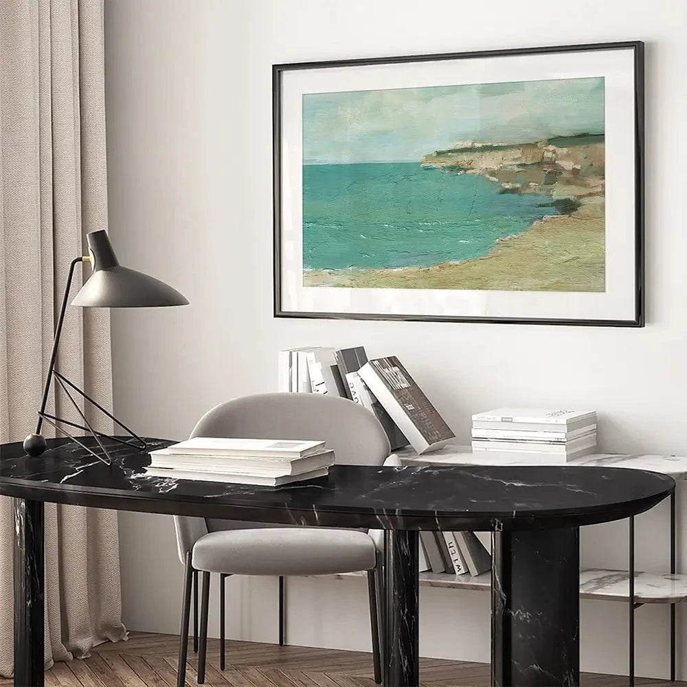 Sun Drenched Cliffs 2 Framed Art Print Sun Drenched Cliffs 2 Framed Art Print wall art product Ethan Harper