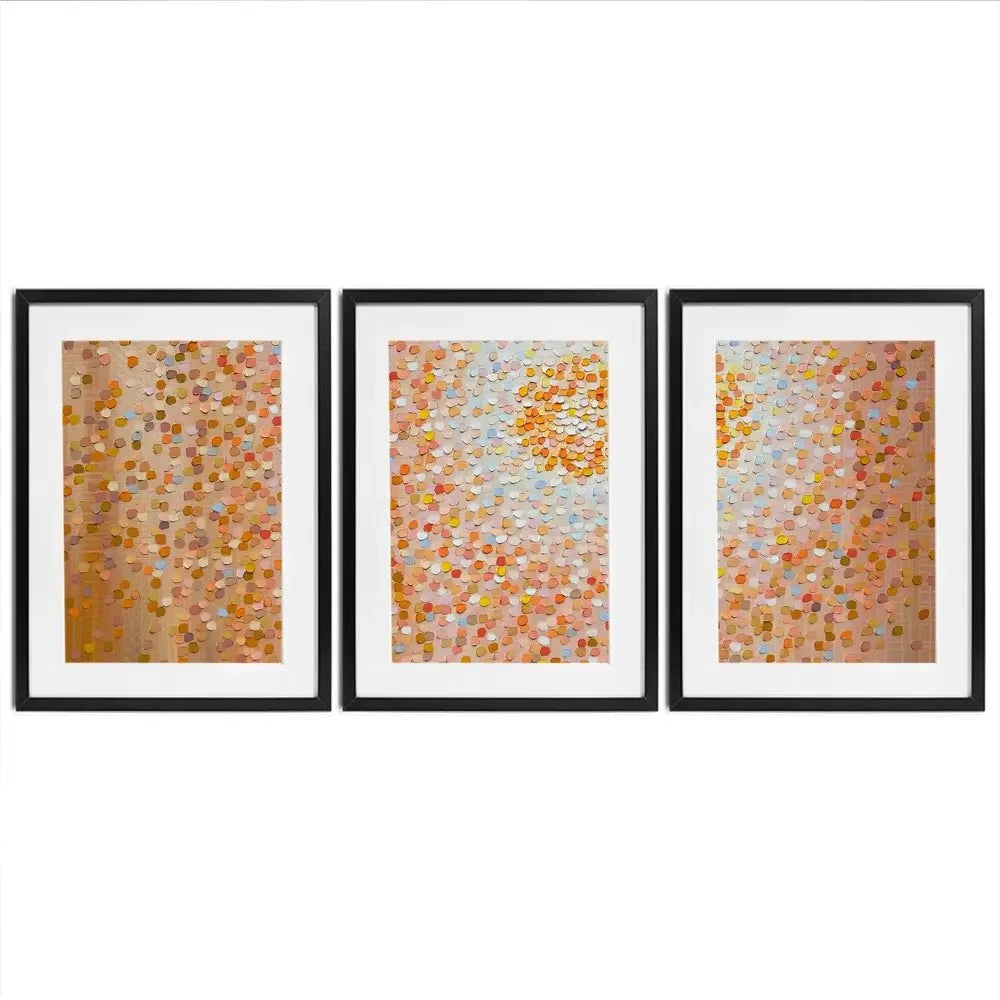 Sun Framed Art Print Trio Sun Framed Art Print Trio wall art product Ekaterina Ermilkina