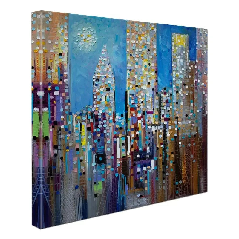 Sun Over The City Canvas Print Sun Over The City Canvas Print wall art product Ekaterina Ermilkina