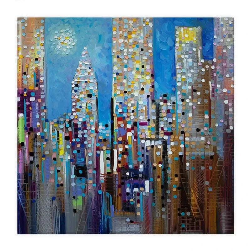 Sun Over The City Canvas Print Sun Over The City Canvas Print wall art product Ekaterina Ermilkina