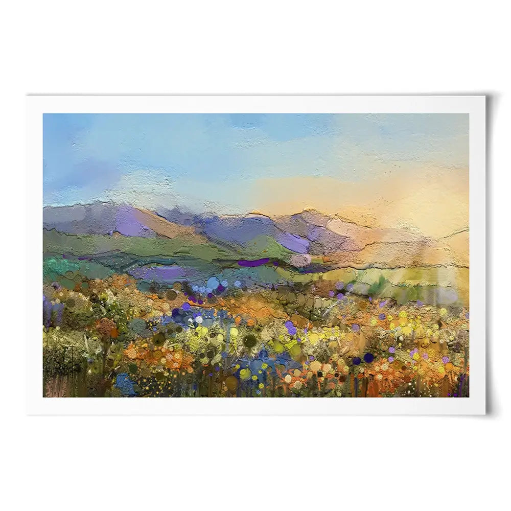 Sun Over The Field Art Print Sun Over The Field Art Print wall art product Art Print Shop