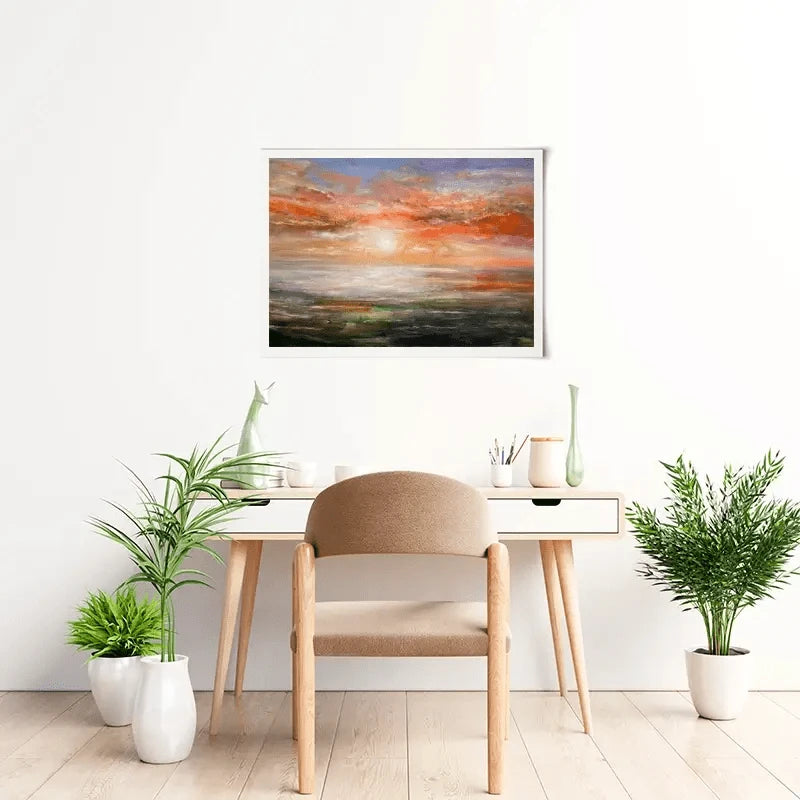 Sun Rising Over Plymouth Sound Art Print Sun Rising Over Plymouth Sound Art Print wall art product Craig Askew