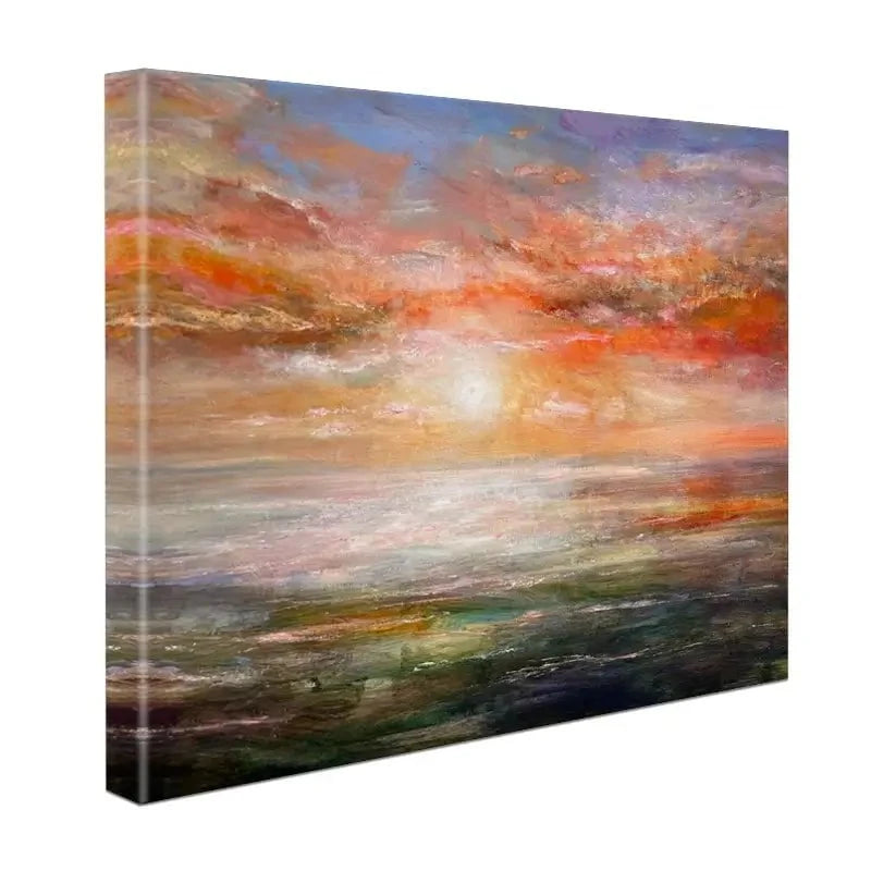 Sun Rising Over Plymouth Sound Canvas Print Sun Rising Over Plymouth Sound Canvas Print wall art product Craig Askew