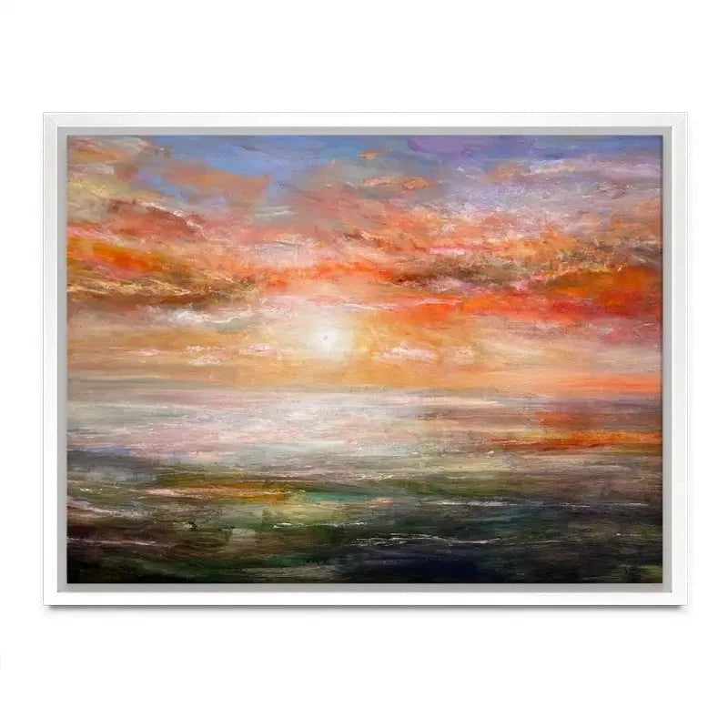 Sun Rising Over Plymouth Sound Canvas Print Sun Rising Over Plymouth Sound Canvas Print wall art product Craig Askew