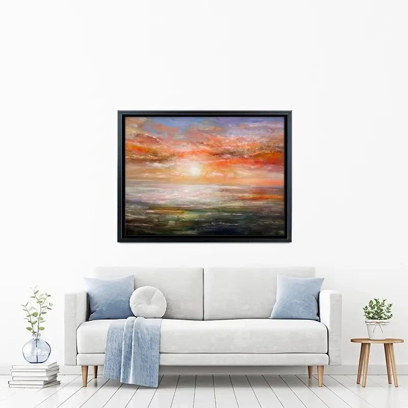 Sun Rising Over Plymouth Sound Canvas Print Sun Rising Over Plymouth Sound Canvas Print wall art product Craig Askew