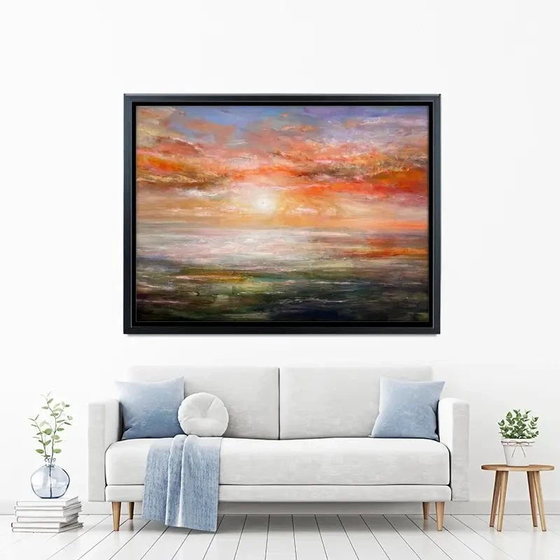 Sun Rising Over Plymouth Sound Canvas Print Sun Rising Over Plymouth Sound Canvas Print wall art product Craig Askew