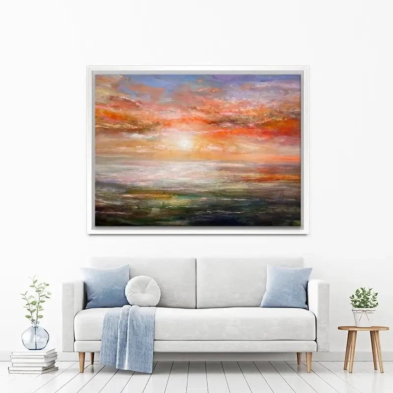 Sun Rising Over Plymouth Sound Canvas Print Sun Rising Over Plymouth Sound Canvas Print wall art product Craig Askew