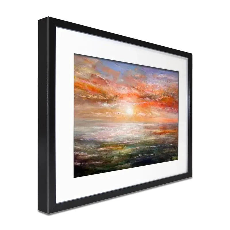 Sun Rising Over Plymouth Sound Framed Art Print Sun Rising Over Plymouth Sound Framed Art Print wall art product Craig Askew