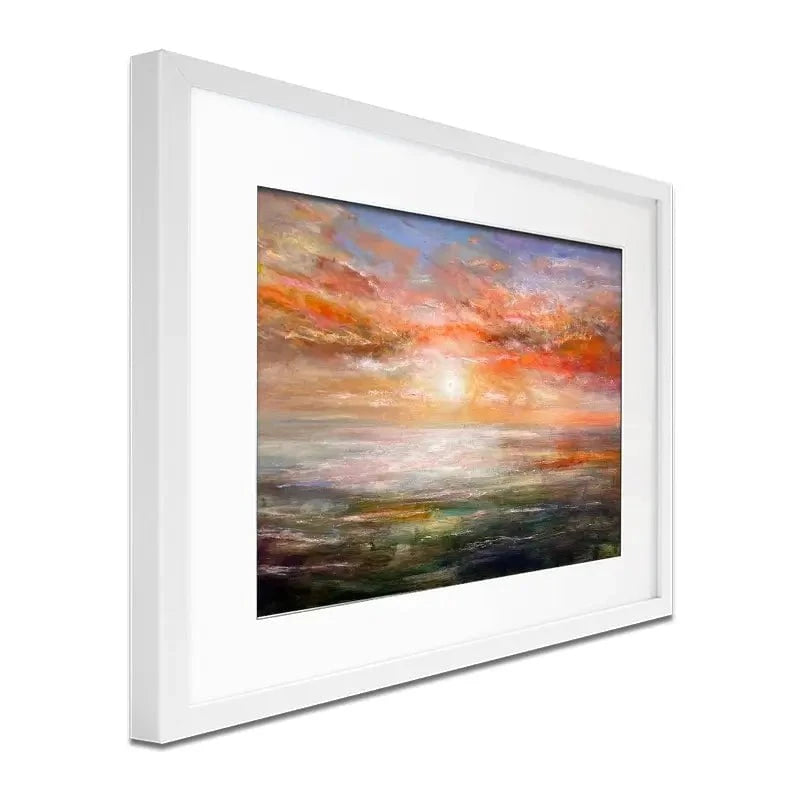 Sun Rising Over Plymouth Sound Framed Art Print Sun Rising Over Plymouth Sound Framed Art Print wall art product Craig Askew