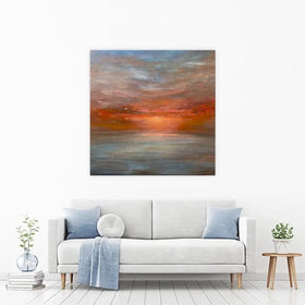 Sun Rising Over The Sea Canvas Print Sun Rising Over The Sea Canvas Print wall art product Craig Askew