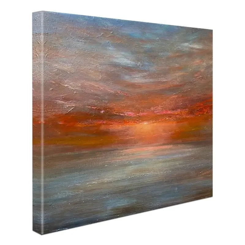 Sun Rising Over The Sea Canvas Print Sun Rising Over The Sea Canvas Print wall art product Craig Askew