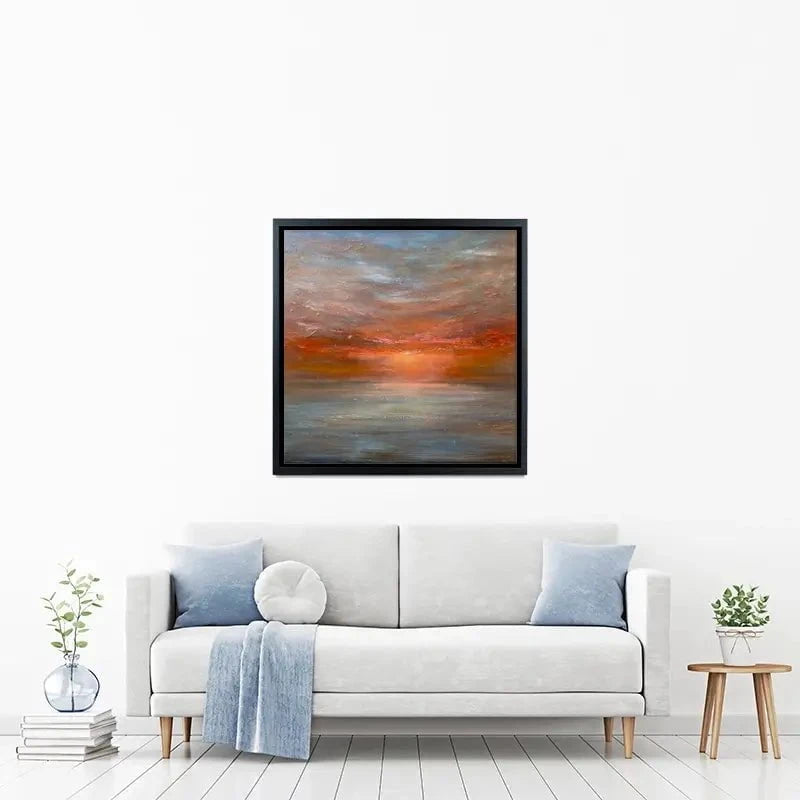Sun Rising Over The Sea Canvas Print Sun Rising Over The Sea Canvas Print wall art product Craig Askew